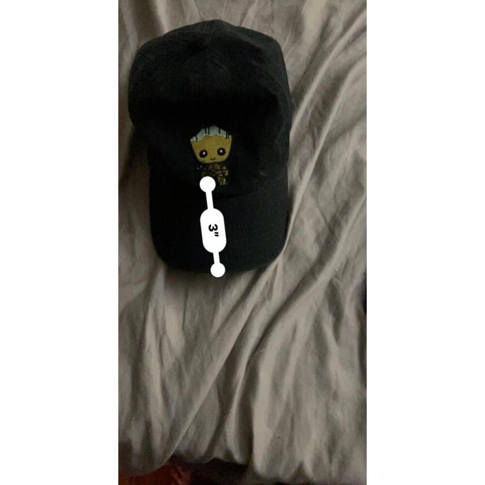 Adorable Baby Groot Black Baseball Cap